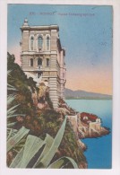 CPA MONACO MUSEE OCEANOGRAPHIQUE En 1922!! (voir Timbres) - Musée Océanographique