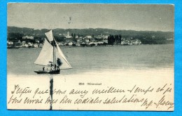 OVA1239, Männedorf, Segelboot, Voilier, No2814 Circulée 1909 Timbre Décollé - Männedorf