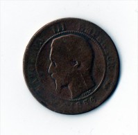 FRANCE : PIECE DE 10 CENTIMES NAPOLEON III TETE NUE 1856 D - 10 Centimes