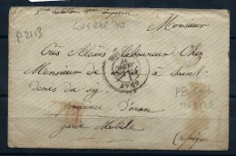 FRANCE - PETITE ENVELOPPE EN P.P.  DE  ORAN D UN GARDE MOBILE POUR ST DENIS DE SIG (ORAN)JANVIER 1871 A VOIR  LOT P2113 - War 1870