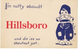 Hillboro Oregon, Dutch Child Humor 'Nutty About Hillsboro', Stauffers Store Ad On Back, C1910s Vintage Postcard - Otros & Sin Clasificación