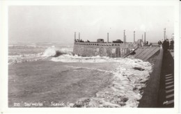 Seaside Oregon, Turn-around Promenade During Storm, High Waves, C1940s Vintage Real Photo Postcard - Otros & Sin Clasificación