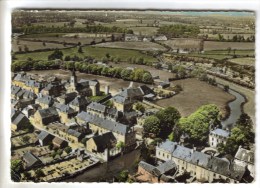 CPSM CHATILLON EN BAZOIS (Nièvre) - En Avion Au-dessus De.....le Centre Du Bourg Le Pont Sur L'Aron - Chatillon En Bazois