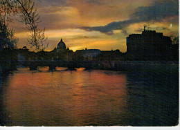 ROMA   PONTE  E  CASTEL  SANT'  ANGELO        (VIAGGIATA) - Pontes