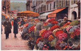 256 -NICE -le Marché Aux Fleurs -ed.  Adia - Colorisé - Markets, Festivals