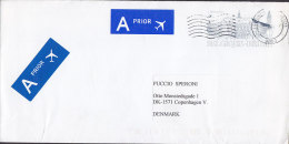 Belgium Postal Stationery Ganzsache Entier A Prior Par Avion Labels CHARLEROI Cachet GENT 200? Cover Lettre To Denmark - Briefe