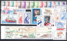 ST. PIERRE & MIQUELON, VERY NICE COLLECTION 1986-96, NEVER HINGED **! - Lots & Serien