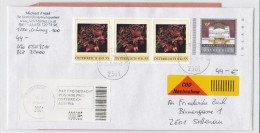 1309p: Personalisierte Marke Aus Österreich "Brombeere" Als Reko- Nachnahme Gest. 11.05.2004 PA 2301 Groß Enzersdorf - Personalisierte Briefmarken