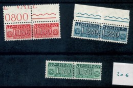 Italia - 1966 - Nuovo/new MNH - Pacchi In Concessione - Mi N. 15/17 - Pacchi In Concessione