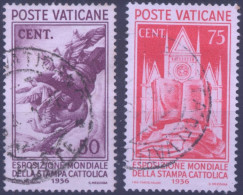 VATICAN 1936 Catholic Press 2v Used / VF Quality - Gebraucht