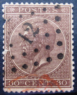 BELGIQUE              N° 19                 OBLITERE - 1865-1866 Profile Left