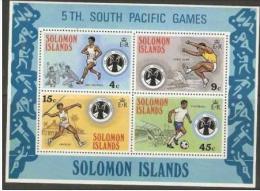 SOLOMON ISLANDS - 1975 South Pacific Games S/S MNH **  SG MS280  Sc 292a - Salomonen (...-1978)