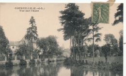 ( CPA 28 )  COURVILLE  /  Vue Sur L'Eure  - - Courville