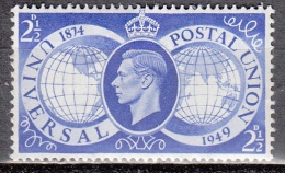 Gran Bretagna, 1949 - 2 1/2p King George VI - Nr.276 MLH* - Ungebraucht