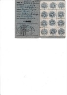 CARTE SYNDICALE 1949 CGT AVEC TIMBRES -ADHERENTE GINETTE LEGRAND -CHANTEUSE LYONNAISE - Andere & Zonder Classificatie