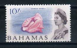 BAHAMAS    1965   10/-  Rose  Blue  And  Chocolate    MH - 1963-1973 Autonomía Interna