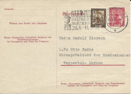 SARRE - 1952 - CARTE POSTALE ENTIER De SAARBRÜCKEN Pour WUPPERTAL - Postal  Stationery