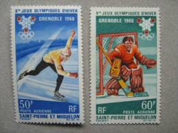SPM  PA 40/41 **   Luxe   JO GRENOBLE - Unused Stamps