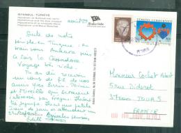 Carte Postale De Istanbul - Turkiye  Affranchie Pour La France En 1990 - Lfu27 - Covers & Documents