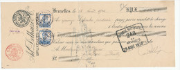 353/23 - Mandat 2 X  TP Pellens 25 C BRUXELLES 1913 - Timbres PERFORES A.D.C. - Firme Ad. Delhaize - 1909-34