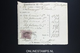 Italy: Marca Da Bollo On Document 1870 - Revenue Stamps