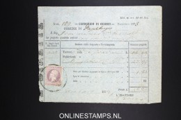 Italy: Marca Da Bollo On Document 1874 - Revenue Stamps