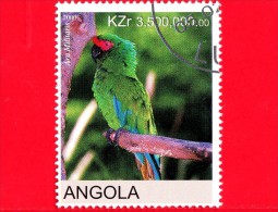 ANGOLA - Nuovo Oblit. - 2000 - Uccelli - Pappagalli - Parrot - Ara Militaris - 3500 - Angola