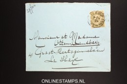 Belgium: Letter OBP 59 Antwerp To The Hague Holland 1898 - 1893-1900 Schmaler Bart