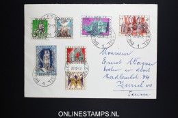 Belgium: Cover 1957 , OBP 1039 - 1045 - Brieven En Documenten