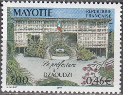 Mayotte 1999 Yvert 76A Neuf ** Cote (2015) 2.00 Euro La Préfecture à Dzaoudzi - Nuovi