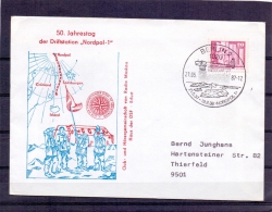 D.D.R. - 50. Jahrestag Der Driftstation "Nordpol 1 " -  Berlin 21/5/1987  (RM7998) - Forschungsstationen & Arctic Driftstationen