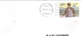 Oblitération De Milano Borromeo Sur Timbre G G Belli De 2013 (oblitération 11/02/2015) - Lettres & Documents