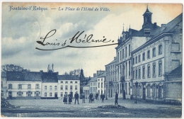 Fontaine-l'Evèque. La Place De L'Hôtel De Ville. - Fontaine-l'Evêque