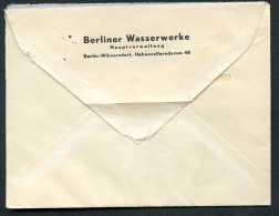 BERLIN PU4 B2/001c Privat-Umschlag WASSERWERKE Gebraucht 1953  NGK 20,00 € - Agua