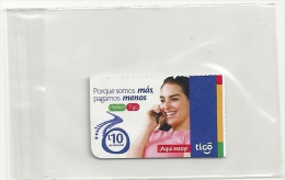 Honduras - (Tigo) Porque Somos Más Pagamos Menos, Mini GSM Refill 10H Lempira, Used - Honduras