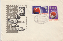 SPACE, COSMOS, SATELLITE STAMP, PHILATELIC EXHIBITION, SPECIAL COVER, 1966, ROMANIA - Briefe U. Dokumente