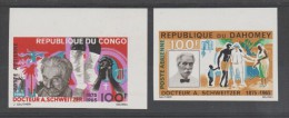 CONGO+DAHOMEY  IMPERF/NON DENT  DR. A SCHWEITZER  **MNH  Réf  9308 - Albert Schweitzer