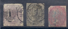 140019413   INDIA ING.  YVERT  Nº 6/7/8  (CAT  163€) - 1858-79 Kolonie Van De Kroon