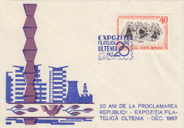 14207- OLTENIA PHILATELIC EXHIBITION, SPECIAL COVER, 1967, ROMANIA - Briefe U. Dokumente