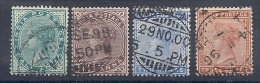 140019434   INDIA  ING.  YVERT  Nº  33/35/37/38 - 1858-79 Kolonie Van De Kroon