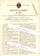 Original Patent - Alfred Oehler In Aarau , Schweiz , 1880 , Steuerhahn An Locomotiven  !!! - Aarau