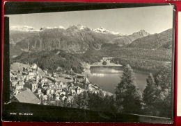 FDS-17  St. Moritz Und See. Gelaufen In 1950 - Saint-Moritz