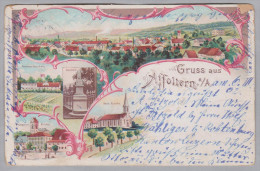 AK ZH AFFOLTERN A/Albis 1902-03-06 Gruss Aus Litho - Affoltern