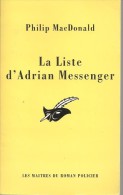 MASQUE N°2389 -  1999 -  MC DONALD -   LA LISTE D'ADRIEN MESSENGER - Le Masque