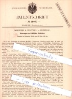 Original Patent - Borchers & Nentwich In Prenzlau , 1881 , Neuerungen An Ofenthüren !!! - Prenzlau