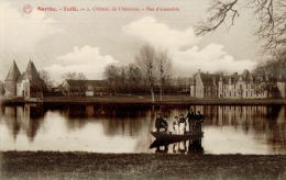 CPA TUFFE  , Chateau De Chéronne Avec Le Lac - Tuffe