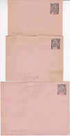 Océanie - Enveloppe Entier ACEP E 5 E6 E7 - Cote 32 Euros - Stationery Ganzsache - Polynésie Tahiti - !! 1 Patte Collée - Covers & Documents