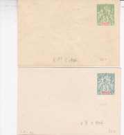 Océanie - Enveloppe Entier ACEP E 8 + E 11- Cote 20 Euros - Stationery Ganzsache - Polynésie Tahiti - Storia Postale