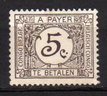 CONGO BELGA - 1923 Scott# J1 * - Unused Stamps