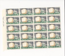 Feuille De 20 Timbres CFA Réunion YT N°355 - Unused Stamps